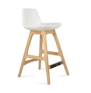 Soho Concept Pera Wood Barstools & Counterstools - Stylish Leatherette, 2-year Guarantee, Elegant Swivel Design! White  Soho-concept-dining-chair-09271