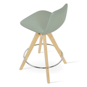 Soho Concept Pera Pyramid Swivel Barstools With Solid Wood Bases, Luxurious Fabrics & 10-year Guarantee Options Ash  Soho-concept-dining-chair-09281