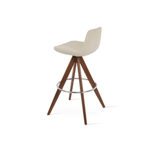 Soho Concept Pera Wood Barstools & Counterstools – Elegant Upholstery, Solid Construction, 10-year Guarantee Options Walnut,White  Soho-concept-dining-chair-09284
