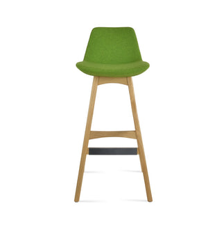 Soho Concept Pera Wood Barstools & Counterstools In Elegant Camira Blazer Wool With 10-year Guarantee & Swivel Option Natural  Soho-concept-dining-chair-07016