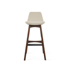 Soho Concept Pera Wood Barstools & Counterstools – Elegant Upholstery, Solid Construction, 10-year Guarantee Options Walnut,White  Soho-concept-dining-chair-07020