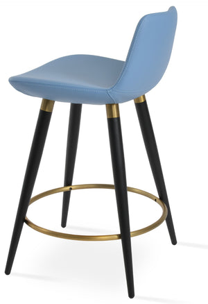 Soho Concept Pera Ana Barstools & Counterstools – Modern Leatherette Design With Durable Metal Base & 2-year Guarantee Black,Gold,Blue  Soho-concept-dining-chair-09181