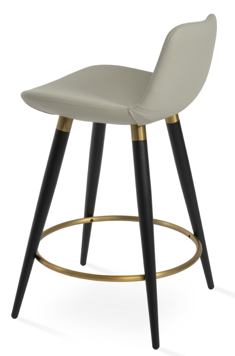 Soho Concept Pera Ana Barstools & Counterstools – Modern Leatherette Design With Durable Metal Base & 2-year Guarantee Black,Gold,Light Grey  Soho-concept-dining-chair-09177