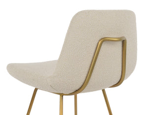 Soho Concept Pera Modern Barstools & Counterstools - Stylish Fabric Options, 10-year Guarantee, Made In Turkey Brass,White  Soho-concept-dining-chair-06994