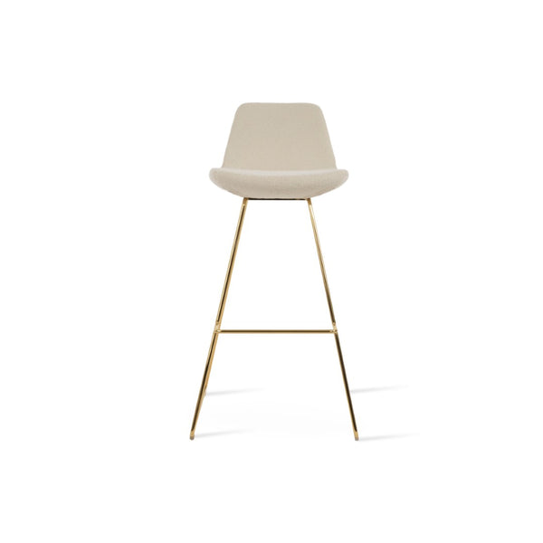 Soho Concept Pera Wire Barstools & Counterstools With Premium Fabrics - Stylish, Durable Design With 10-year Warranty Gold,White  Soho-concept-dining-chair-09197