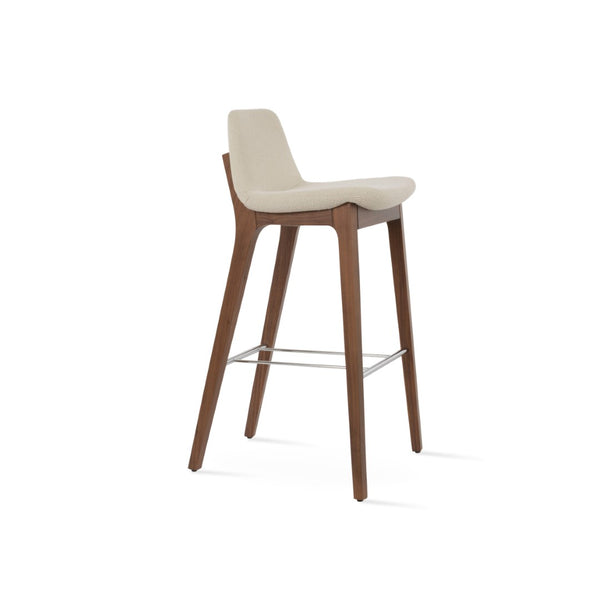 Soho Concept Pera Wood Barstools & Counterstools – Elegant Upholstery, Solid Construction, 10-year Guarantee Options Walnut,White  Soho-concept-dining-chair-09199