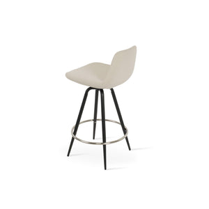 Soho Concept Pera Max Stylish Barstools & Counterstools In Boucle, Velvet & Nubuck – Modern Design & 10-year Warranty Black,White Steel Tubular Legs Black ,S.Steel ,Walnut Finish Soho-concept-dining-chair-06990