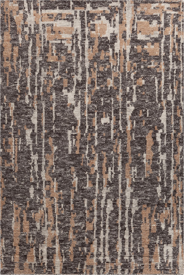 Chandra Rugs Hand Knotted Contemporary Rug - Exquisite Luxury In 100% Premium Wool For Stylish Home Decor Black,Brown,Grey Wool Pet57600-79106