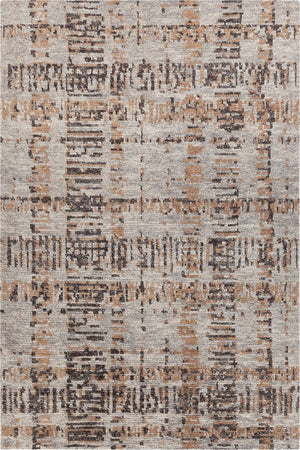 Chandra Rugs Hand Knotted Contemporary Rug - Artisan Crafted Wool Masterpiece For Elegant Home Decor And Comfort Grey,Black,Brown, Wool Pet57601-576