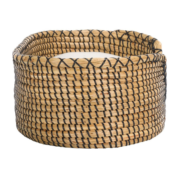Safavieh SARGE Pet Bed with Cushion - Cozy, Stylish Beige Seagrass Design for Cats & Small Dogs Comfort PET1802A