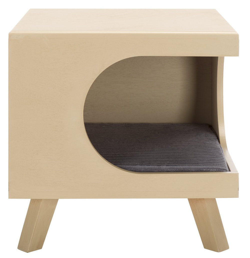 Safavieh Bean Small Pet Bed – Stylish, Cozy Retreat For Cats And Dogs, Perfect For Modern Home Decor Natural PET5700A