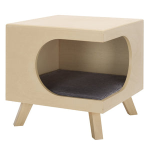 Safavieh Bean Small Pet Bed – Stylish, Cozy Retreat For Cats And Dogs, Perfect For Modern Home Decor Natural PET5700A
