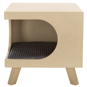 Safavieh Bean Small Pet Bed – Stylish, Cozy Retreat For Cats And Dogs, Perfect For Modern Home Decor Natural PET5700A