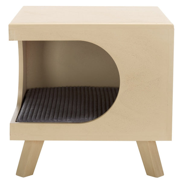 Safavieh Bean Small Pet Bed – Stylish, Cozy Retreat For Cats And Dogs, Perfect For Modern Home Decor Natural PET5700A