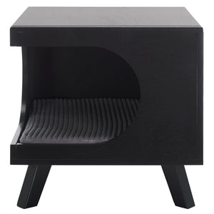 Safavieh Bean Small Pet Bed – Stylish, Cozy Retreat For Cats And Dogs, Perfect For Modern Home Decor Matt Black PET5700B