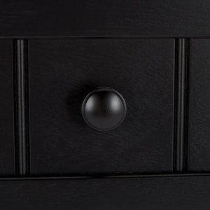 Safavieh Boomer Pet Feeder With Drawer - Elegant Wooden Design For Stylish Dining And Easy Maintenance Matte Black , Wood,Stainless Steel Pet5701b