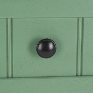 Safavieh Boomer Pet Feeder With Drawer - Elegant Wooden Design For Stylish Dining And Easy Maintenance Sage Green Wood,Stainless Steel Pet5701c