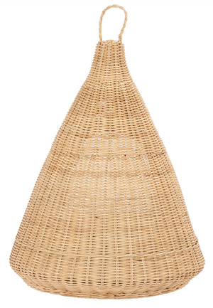 Safavieh TIFA Cat Bed with Plush Cushion - Stylish White & Natural Honey Rattan Retreat for Ultimate Comfort PET6501A