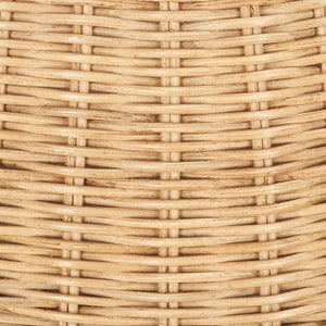 Safavieh TIFA Cat Bed with Plush Cushion - Stylish White & Natural Honey Rattan Retreat for Ultimate Comfort PET6501A