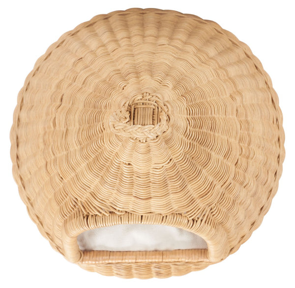 Safavieh TIFA Cat Bed with Plush Cushion - Stylish White & Natural Honey Rattan Retreat for Ultimate Comfort PET6501A