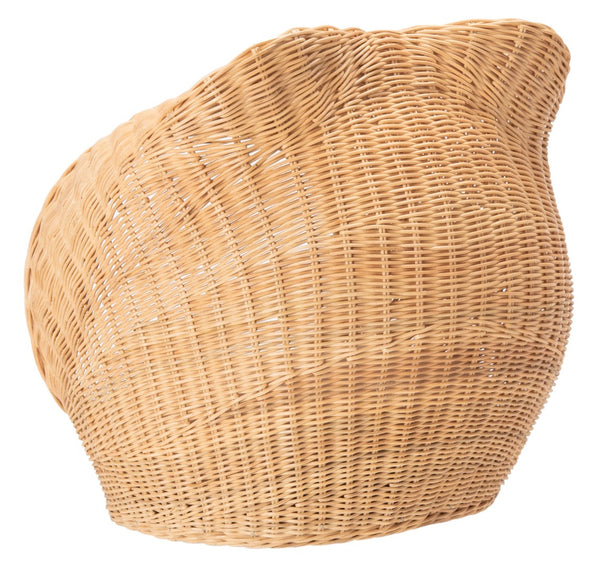 Safavieh TORU Cozy Cat Bed with Plush Cushion - Stylish Natural Honey Rattan Design for Modern Homes PET6502A