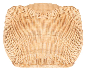 Safavieh TORU Cozy Cat Bed with Plush Cushion - Stylish Natural Honey Rattan Design for Modern Homes PET6502A
