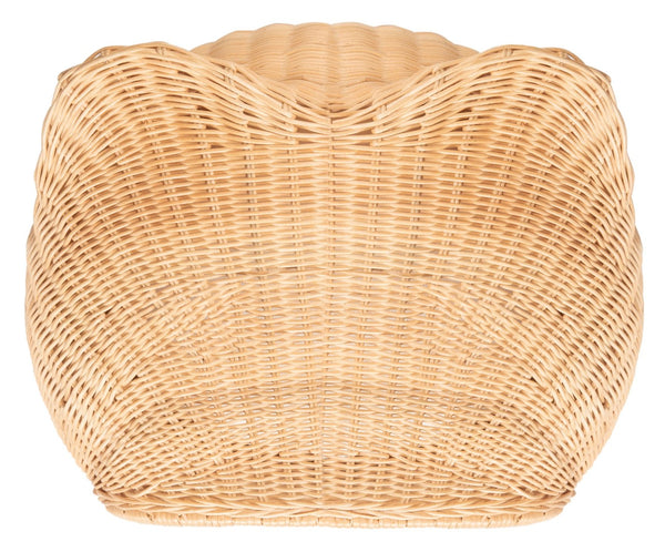 Safavieh TORU Cozy Cat Bed with Plush Cushion - Stylish Natural Honey Rattan Design for Modern Homes PET6502A