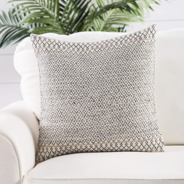 Jaipur Living Jaipur Living Viscose Wool Trellis Pillow Cover Folk Lattice Square Accent PLC101535