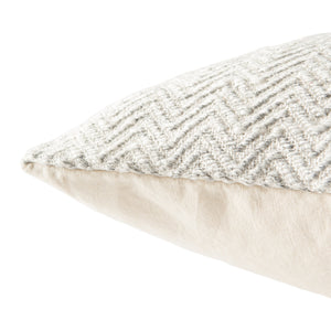 Jaipur Living Jaipur Living Viscose Woven Chevron Square Pillow Cover for Neutral Modern Decor PLC101528