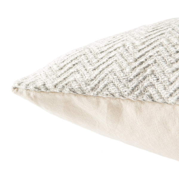 Jaipur Living Jaipur Living Viscose Woven Chevron Square Pillow Cover for Neutral Modern Decor PLC101528