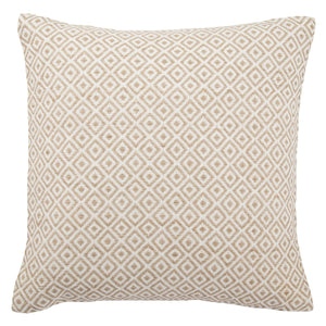 Jaipur Living Jaipur Living Estes Diamond Lattice Viscose Linen Pillow Cover for Modern Neutral Rooms PLC101530