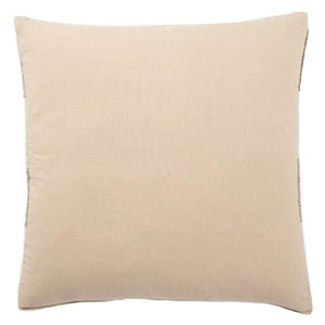 Jaipur Living Jaipur Living Terzan Wool Cotton Geometric Triangle Pillow Cover for Modern Rooms Brown PLC101939