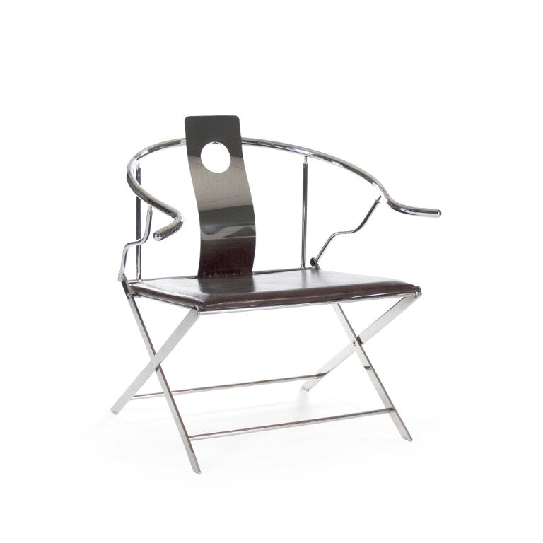 Zentique Azure Arm Chair — Top-Grain Leather, Brushed Stainless Frame, Contoured Comfort for Living & Office

Characters count: 97 PF7145