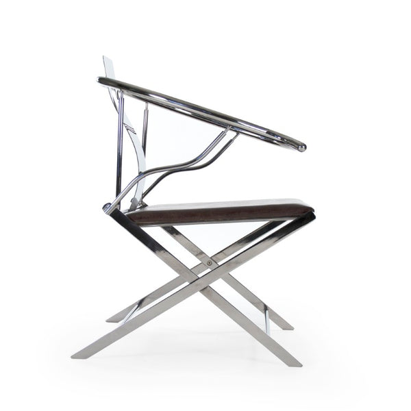 Zentique Azure Arm Chair — Top-Grain Leather, Brushed Stainless Frame, Contoured Comfort for Living & Office

Characters count: 97 PF7145