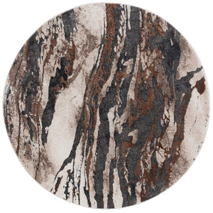 Safavieh Pacific Modern Style Power Loomed Area Rug For Hallway - Soft, Elegant, And Versatile Décor Addition Dark Grey ,Beige 47% Polypropylene,53% Polyester Pfc865f-221