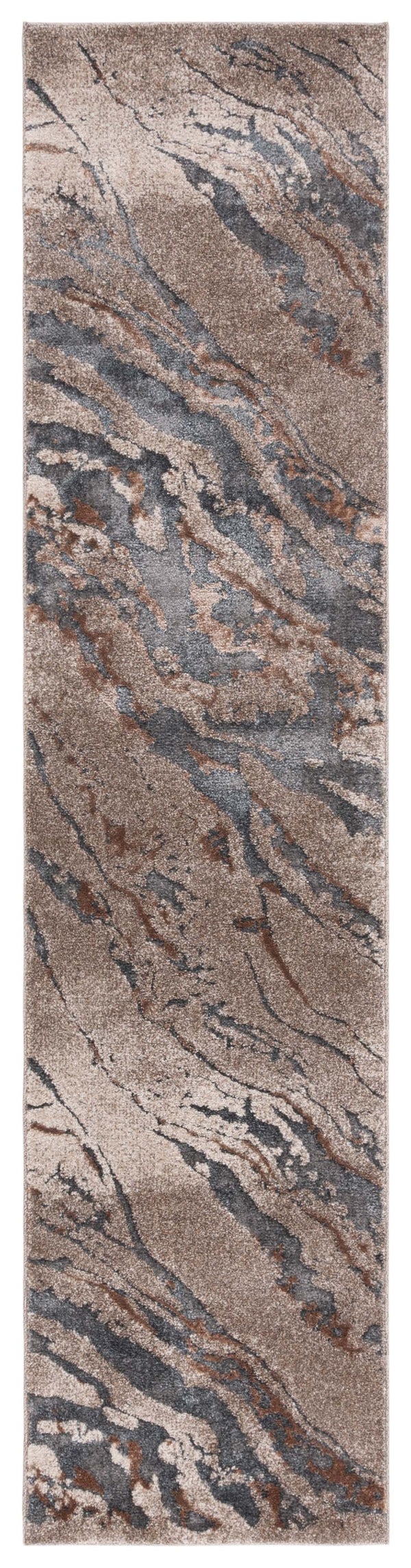 Safavieh Pacific Modern Square Area Rug - Elegant Abstract Design, Durable Comfort For Home & Office Décor Grey ,Brown 47% Polypropylene,53% Polyester Pfc865h-5sq