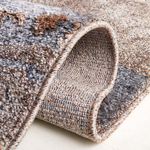 Safavieh Pacific 865 Power Loomed Contemporary Rug Grey / Brown PFC865H-9