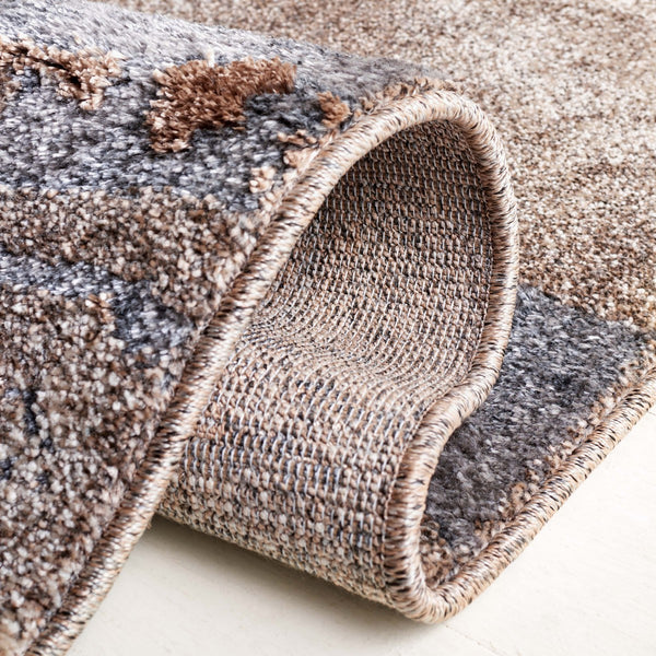 Safavieh Pacific 865 Power Loomed Contemporary Rug Grey / Brown PFC865H-9