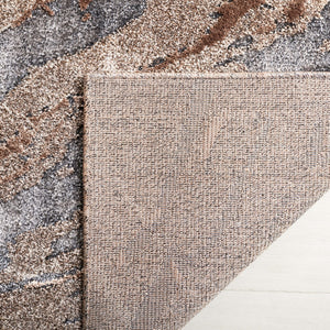 Safavieh Pacific 865 Power Loomed Contemporary Rug Grey / Brown PFC865H-9