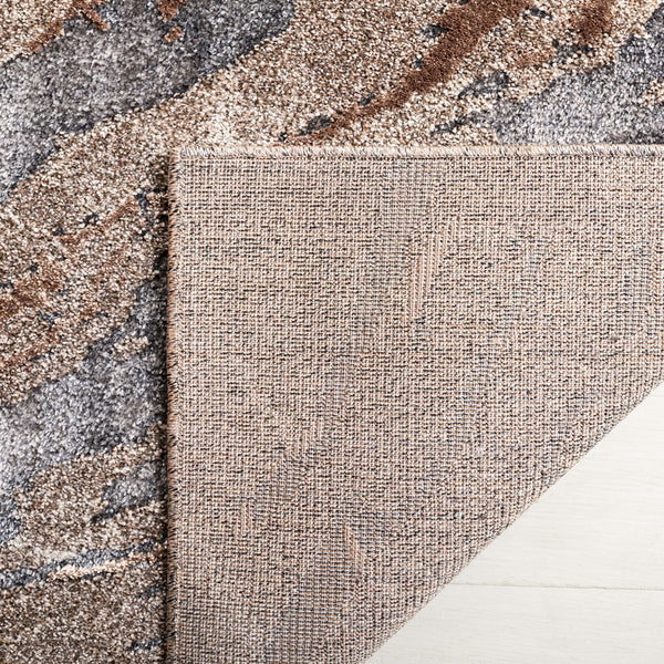 Safavieh Pacific 865 Power Loomed Contemporary Rug Grey / Brown PFC865H-9