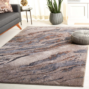 Safavieh Pacific Modern Square Area Rug - Elegant Abstract Design, Durable Comfort For Home & Office Décor Grey ,Brown 47% Polypropylene,53% Polyester Pfc865h-5sq