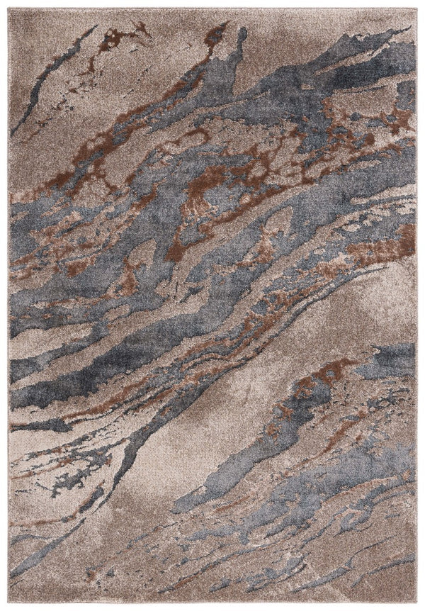 Safavieh Pacific 865 Power Loomed Contemporary Rug Grey / Brown PFC865H-9