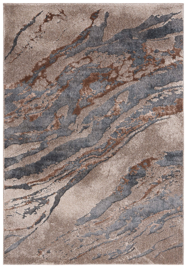 Safavieh Pacific Modern Square Area Rug - Elegant Abstract Design, Durable Comfort For Home & Office Décor Grey ,Brown 47% Polypropylene,53% Polyester Pfc865h-5sq