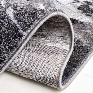 Safavieh Pacific 865 Power Loomed Contemporary Rug Grey / Black PFC865J-9