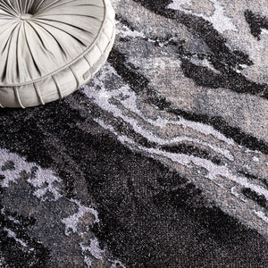 Safavieh Pacific 865 Power Loomed Contemporary Rug Grey / Black PFC865J-9