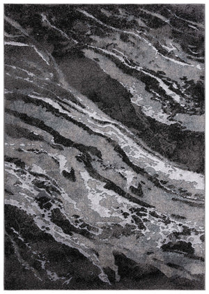 Safavieh Pacific 865 Power Loomed Contemporary Rug Grey / Black PFC865J-9