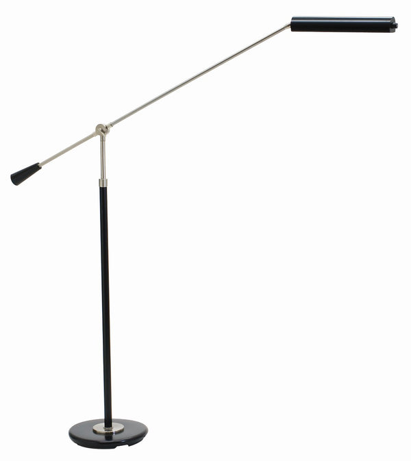 House Of Troy Grand Piano Counter Balance Led Floor Lamp - Stylish Black Design With Elegant Satin Nickel Accents Black,Satin Nickel Metal Pfled-527
