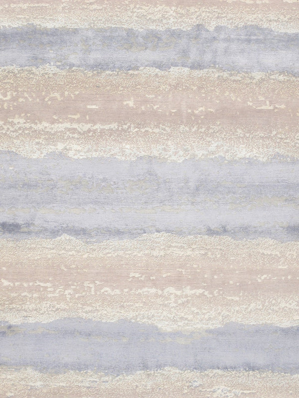 Pasargad Home Modern Collection Hand-knotted Abstract Silk & Wool Area Rug For Elegant Spaces   Pg-1716 8x10