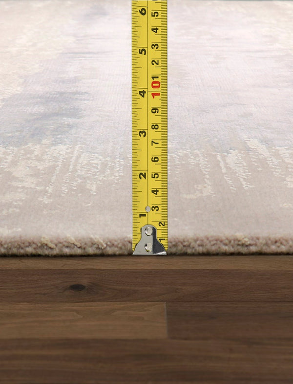 Pasargad Home Modern Collection Hand-knotted Abstract Silk & Wool Area Rug For Elegant Spaces   Pg-1716 8x10