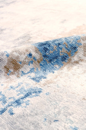 Pasargad Home Modern Collection Hand-knotted Abstract Silk & Wool Area Rug For Elegant Spaces   Pg-1822-14 8x10